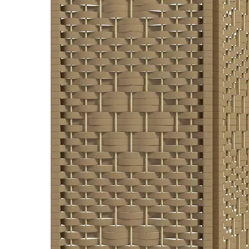 Séparateur de pièce en bambou à 3 panneaux Paravent en bois naturel 120 x 1,27 x 170 cm