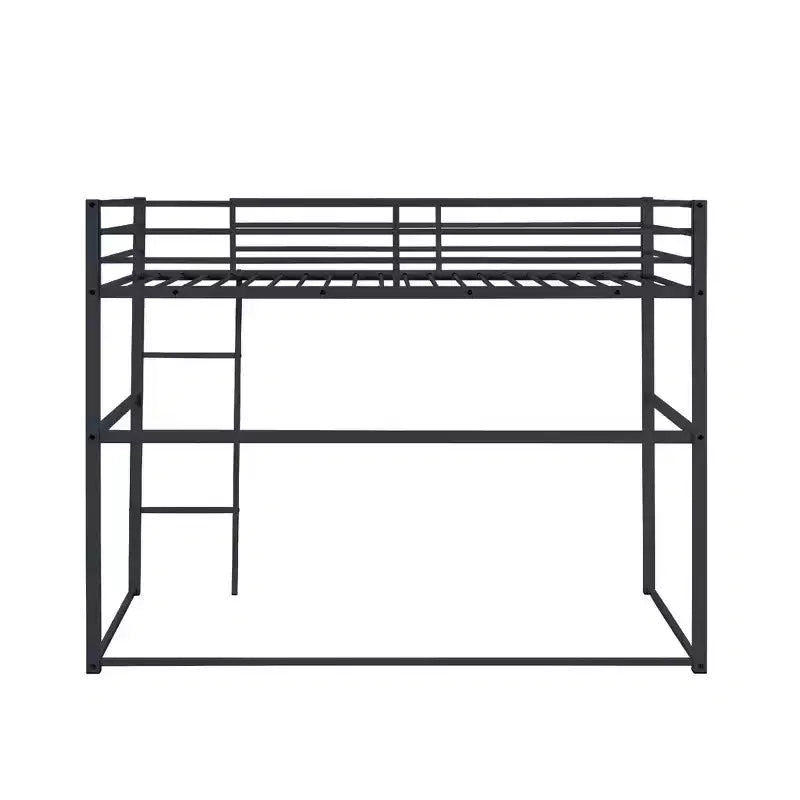 Barrières de sécurité et échelle plate pour lit mezzanine double en métal