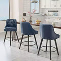 Tabouret de bar élégant en similicuir pivotant à 360°, design raffiné avec coussin moelleux et construction robuste