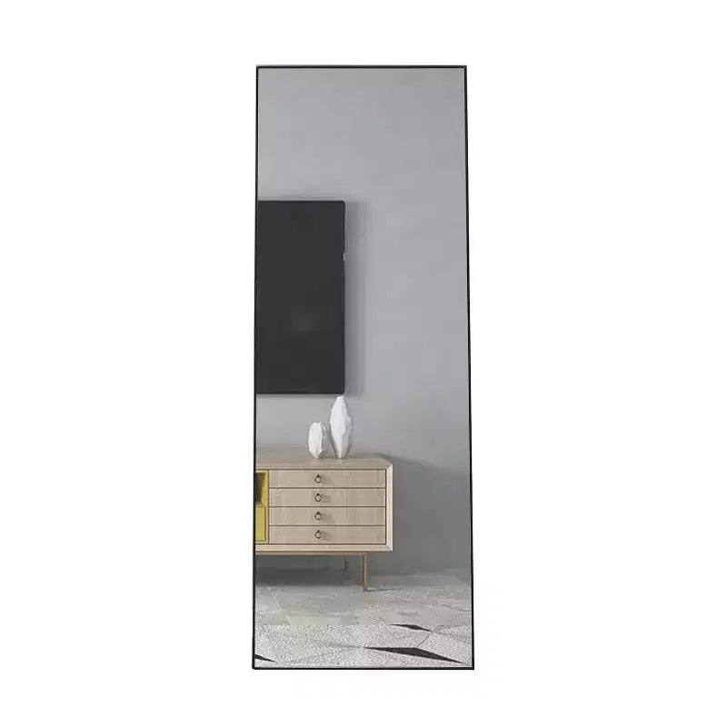 Miroir pleine longueur 65 x 23 pouces, cadre en bois, verre HD incassable, pour chambre, salon, dressing