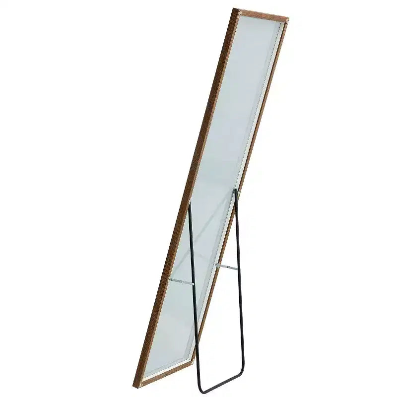 Miroir pleine longueur 65 x 23 pouces, cadre en bois, verre HD incassable, pour chambre, salon, dressing
