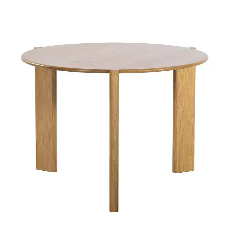 Table à manger ronde noire de 42 pouces, convient pour plusieurs personnes mangeant en même temps, idéale pour les salles à manger et les salons