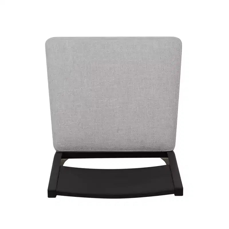Chaise de salle à manger rembourrée noire