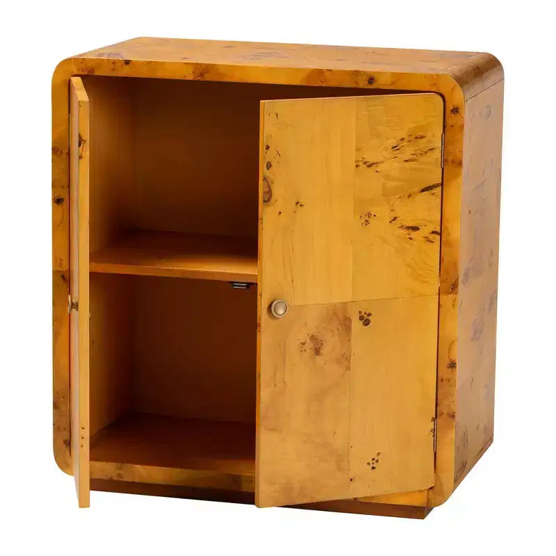 Meuble de rangement en bois clair