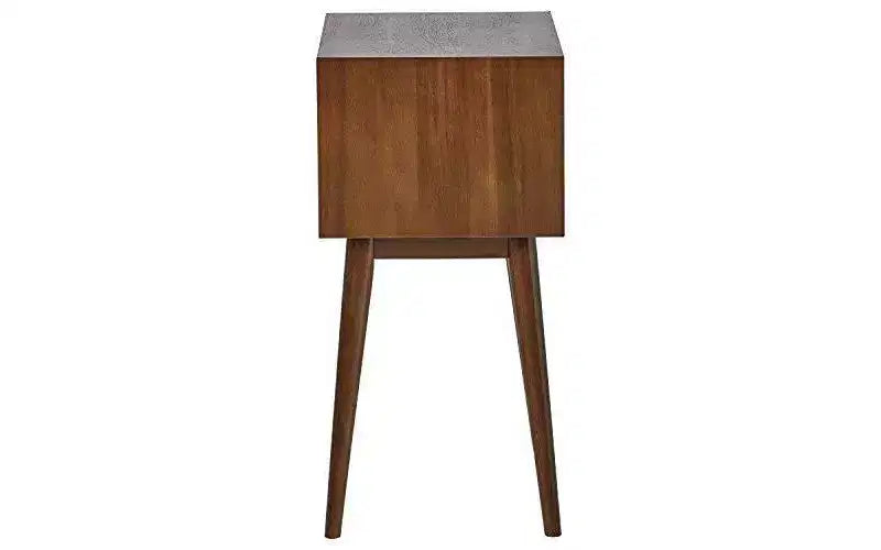 Design moderne de style Mid-Century, tiroir de rangement, poignées argentées