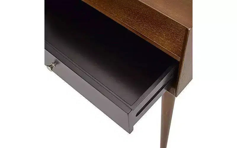 Design moderne de style Mid-Century, tiroir de rangement, poignées argentées