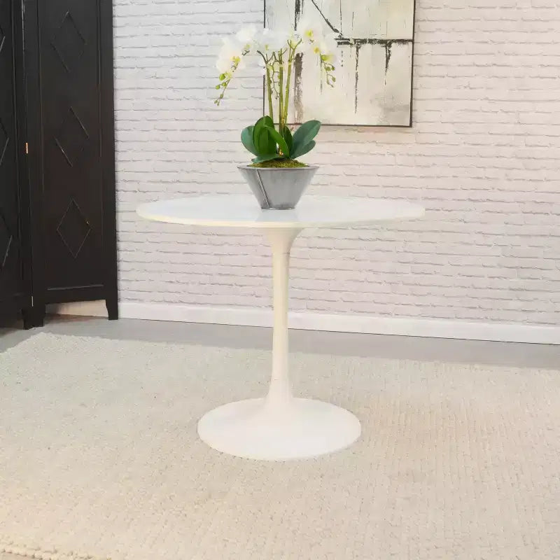 Table à manger ronde 36 Zaha en marbre