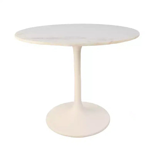 Carolina Living 36 Zaha Round Marble Top Dining Table