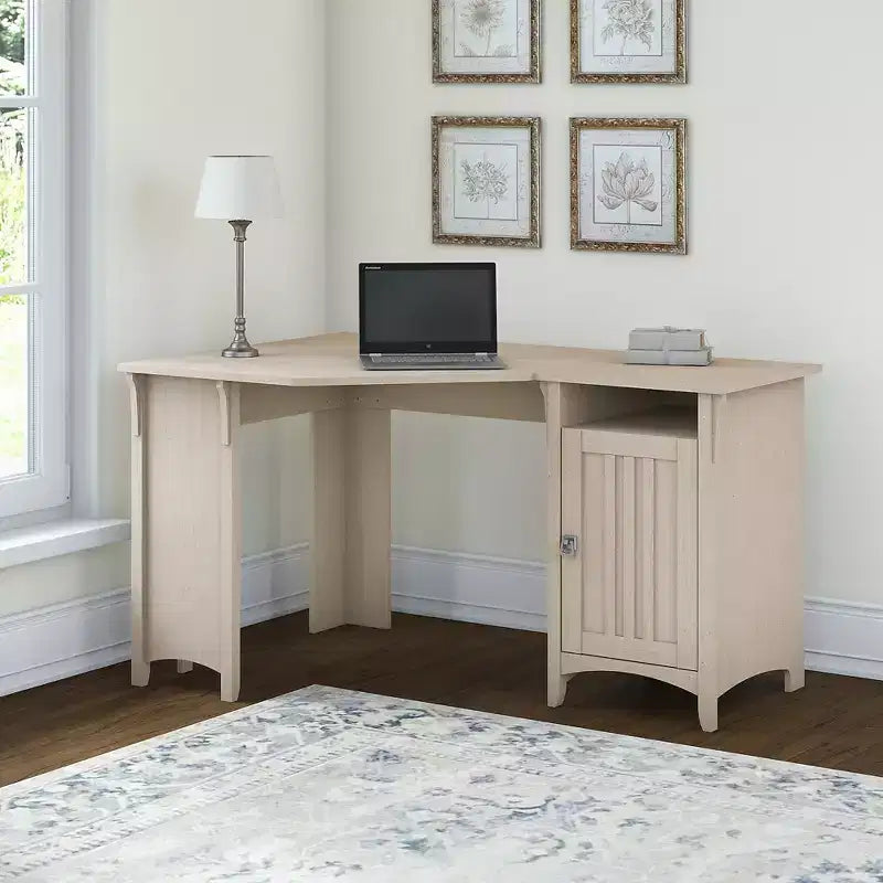 Bureau d'angle avec rangements