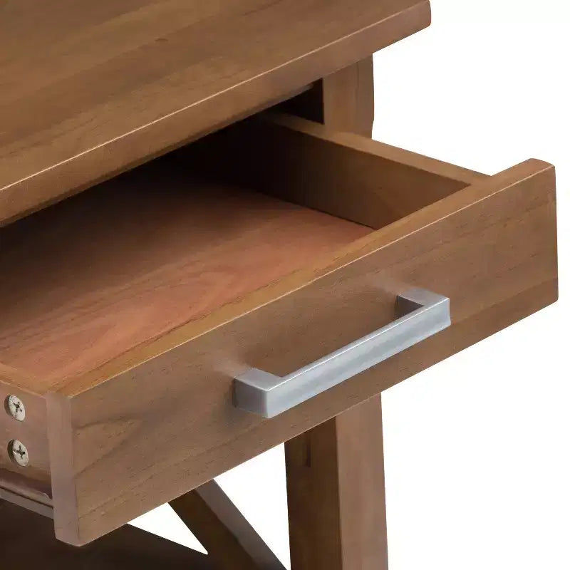 Table d'appoint carrée de 53 cm en pin
