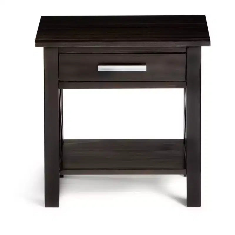 Table d'appoint carrée de 53 cm en pin