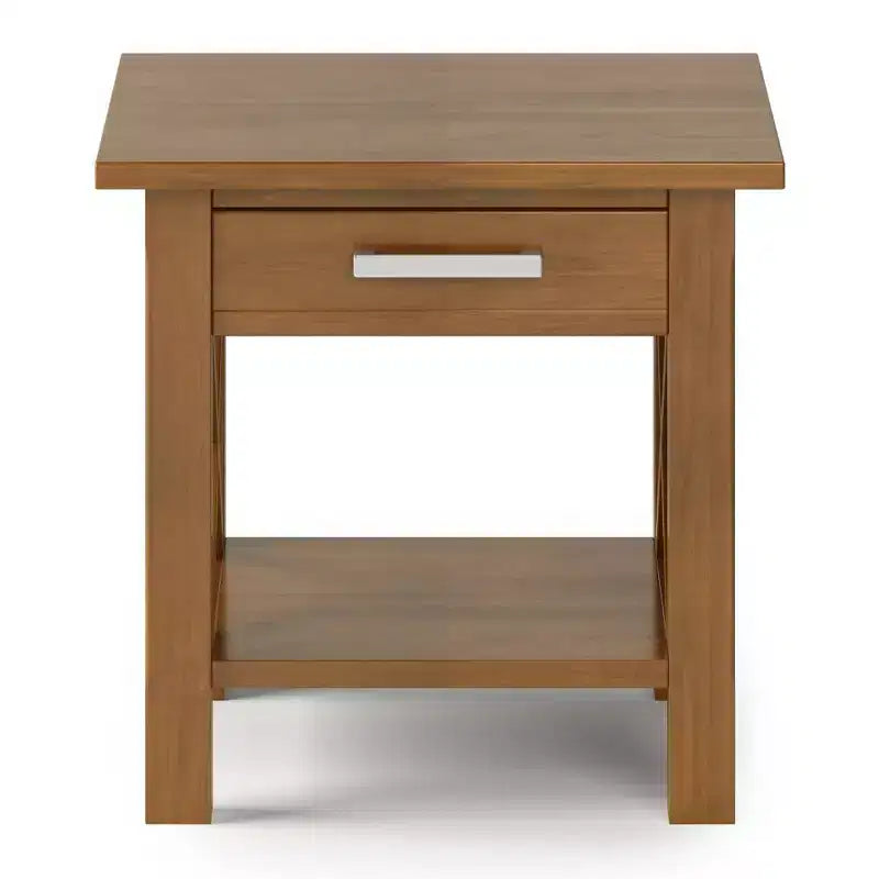 Table d'appoint carrée de 53 cm en pin