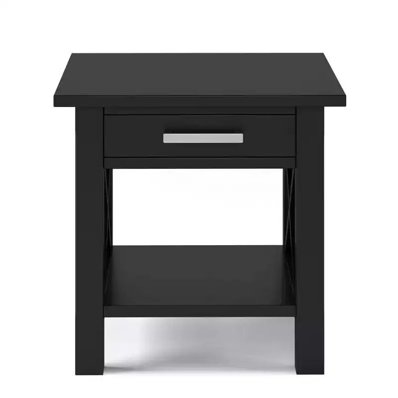 Table d'appoint carrée de 53 cm en pin