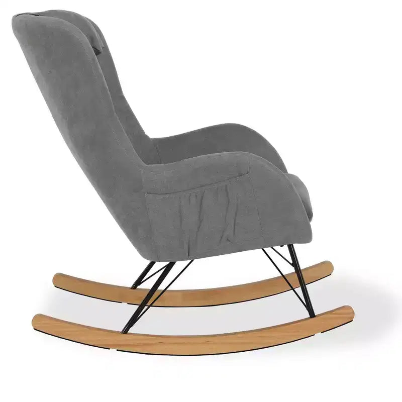 Fauteuil à bascule avec poches de rangement