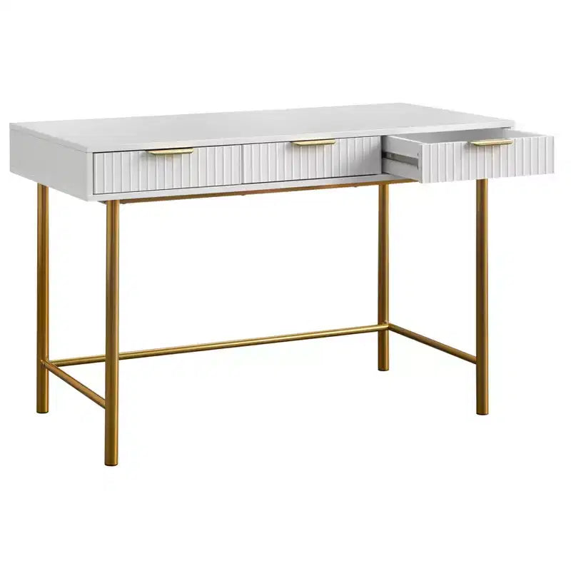 Bureau moderne chic à 3 tiroirs